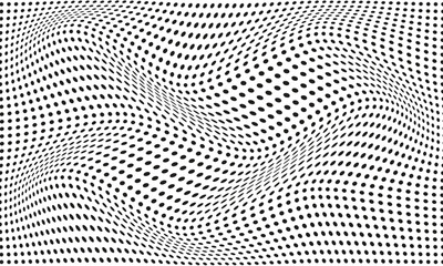 Poster - abstract geometric dot pattern art vector illustration.