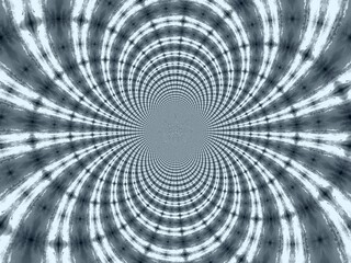 Poster - Grey background with effect of rays in motion, lines curves, bends, lights, infinity and depth - abstract graphic. Topics: wallpaper, card, abstraction, pattern, texture, image, art computer