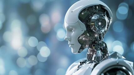 Aufkleber - AI-Powered Customer Service Implementing artificial intelligence for efficient and personalized customer support AI generated illustration