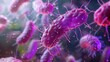 Microbes. The background of germs and the antibiotic resistance of bacteria. Generative Ai