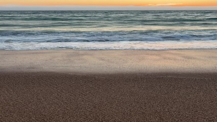 Wall Mural - atardecer en la playa de barra de navidad jalisco mexico