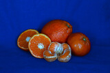 Fototapeta  - pomarańsczowo i błękitnie
