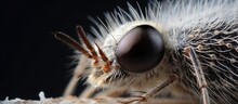 Macro Photography Closeup Of A Moths Face Highlighting Its Whiskers And Snout. This Terrestrial Animal Is An Arthropod Commonly Found In Wildlife And Can Be A Parasite To Birds