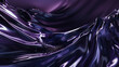 Abstract violet waves creating a mesmerizing liquid metal texture.