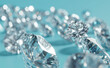 Diamonds: Classic-Cut Brilliance on Blue