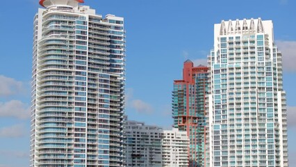 Wall Mural - Aerial Miami Beach 4k 2024 stock video