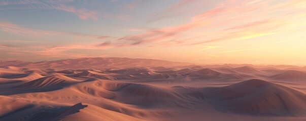 Wall Mural - Sweeping desert dunes at sunrise