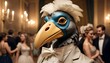 A Dodo Bird At A Masquerade Ball Wearing A Mask Upscaled 4