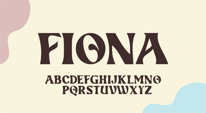 Vintage Retro Font Vector