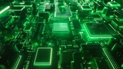 Aufkleber - Abstract electronic circuit board background with computer, technology, components, digital network background representing business and technology in the digital age.