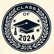 © julimur - Graduation label design. Class of 2024.