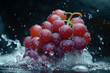 Rinse the grapes in water to remove the chemicals.
