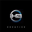 IHB Letter Initial Logo Design Template Vector Illustration
