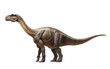 Apatosaurus Unraveling the Mysteries of a Prehistoric Titan, White Background, Generative AI. Transparent PNG