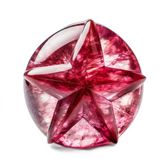 Wall Mural - Star Ruby isolated on transparent background