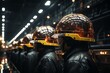 © anwel - a group of people in protective helmets at the enterprise