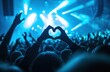 © Eyepain - people making a heart shape in concert.