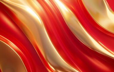 abstract elegant red and gold wave background.