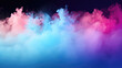 Group of colored smoke floating in the air