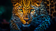 Ein Leopard, eine wilde Katze in freier Bahn. Ein Tier in voller Pracht.