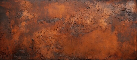 Poster - Close-up of weathered metal against dark backdrop