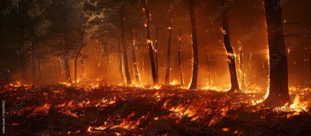 Engulfing Rage Flames rage through New Forest, engulfing the woodland and spreading ...