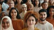 © Yulia - Portrait of diversity, happy colleagues smile together. Global Business, Diverse Start-Up Teamwork and Successful Entrepreneurs