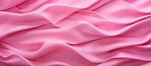 Close-up Of Pink Fabric With Large Wave