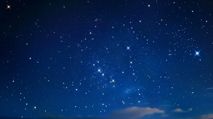 Blue  Starry night background