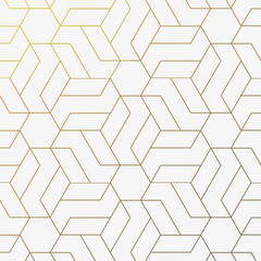 Wall Mural - WebGeometric vector pattern, repeating scalene rectangle on hexagon shape. pattern is clean for fabric, printing, wallpaper. Pattern is on swatches panel