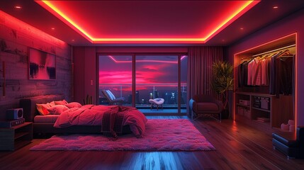 Wall Mural - interior of a bedroom