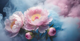 Fototapeta Kwiaty - Peonía de flores de primavera. Fondo floral abstracto