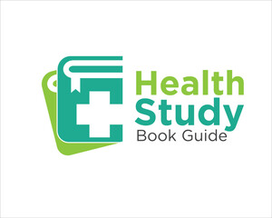 Wall Mural - health study book logo designs for medical book service and consult