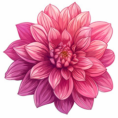 Canvas Print - Dahlia flower