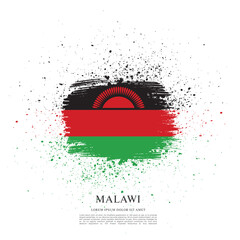 Flag of Malawi vector illustration