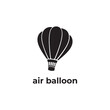 simple black air balloon for logo design