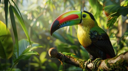 Keel Billed Toucan from America 