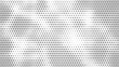 Halftone. Pattern. Abstract dotted background. Texture of dots. Matrix code. Monochrome gradient background. Vector illustration.
