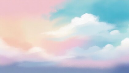 Wall Mural - abstract color pastel background a soft sky with cloud background in pastel color