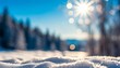 out of focus blurred winter season abstract nature background with lots of bokeh generative