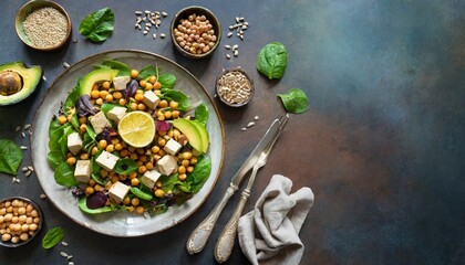 Canvas Print - salad with vegetables