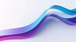 A blue and purple wave on a white background, showcasing the beautiful contrast of colors in motion