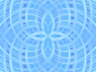 Poster - Background with effect of rays in motion, lines curves, bends, lights and depth in blue - abstract graphic. Topics: wallpaper, card, abstraction, pattern, texture, image, art of computer