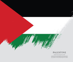 Flag of Palestine vector illustration