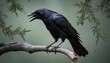 A Crow With Its Claws Gripping A Tree Branch Tight Upscaled 2
