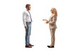 © Ljupco Smokovski - Professional man and woman standing and discussing