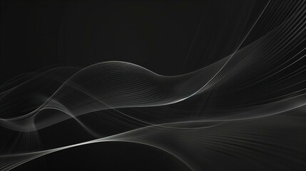 black background for professional business presentation, graphic design ppt slides template with copy space
