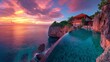 Sunset Paradise: Oceanfront Villa with Infinity Pool Overlooking Vibrant Hues.
