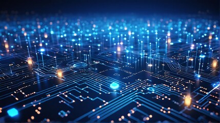 Poster - Future Technology Digital Data Network Connection, Digital Cloud Computing Cyber Security, Abstract digital particles point, Digital cyberspace, Technology digital connection. Future background concep