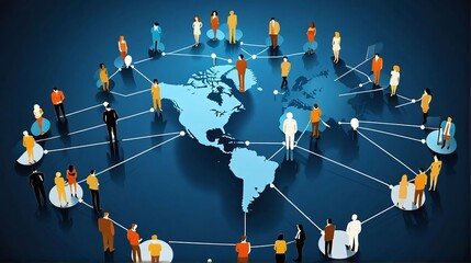 Poster - Future Technology Digital Data Network Connection, Digital Cloud Computing Cyber Security, Abstract digital particles point, Digital cyberspace, Technology digital connection. Future background concep